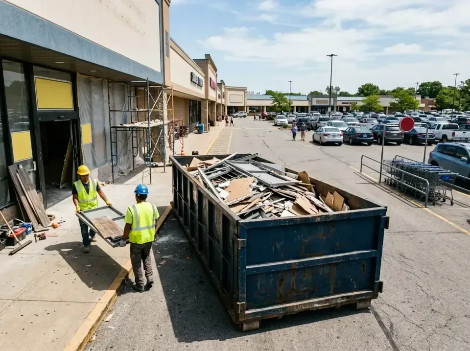 retail-store-renovation-debris-003 — frequently asked questions, Roll-off Dumpster Rentals in Walled Lake, MI